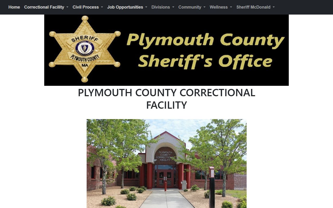 Plymouth County Correctional Facility inmate lookup overview